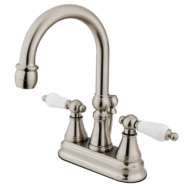 4" Centerset Bathroom Faucet, Brushed Nickel